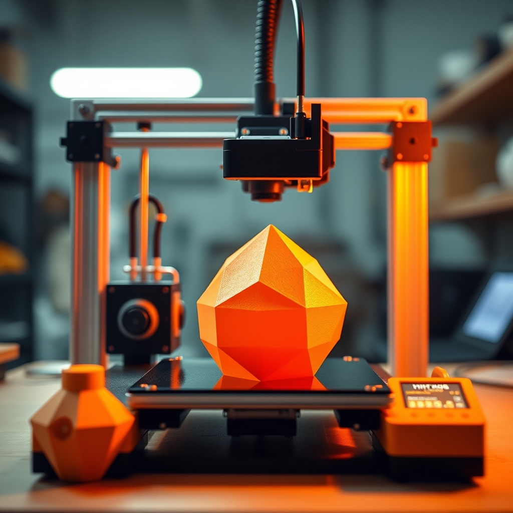 3D-Drucker beim Drucken eines Werkstücks